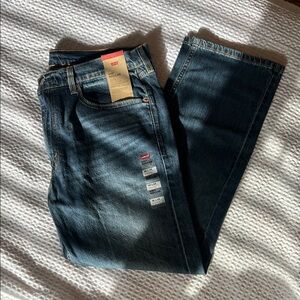 Levi's Men's Dark Blue Straight Jeans